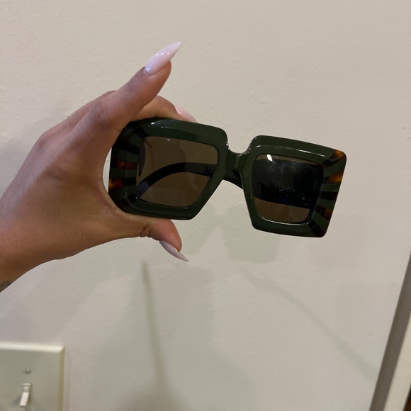 Loewe Green Oversized Sunglasses